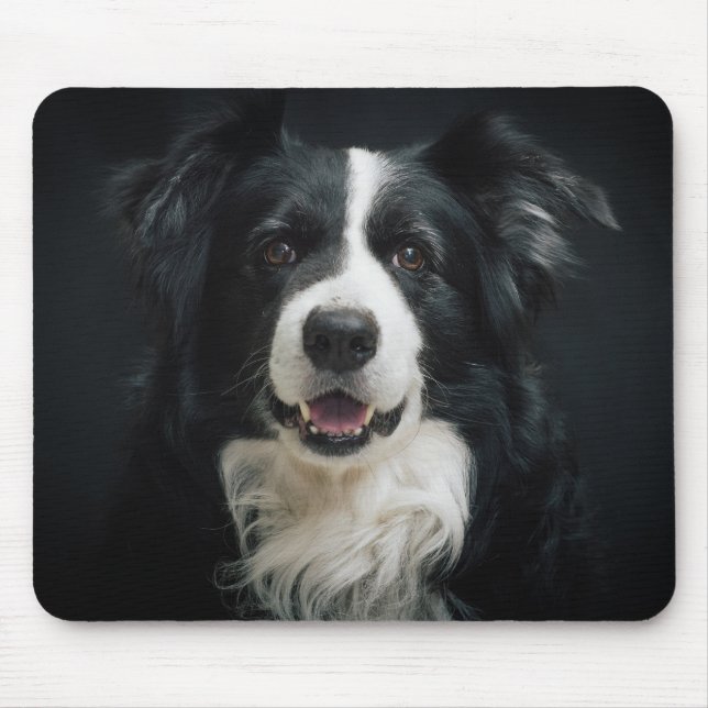 Pretty Border Collie Mouse Pad (Front)