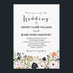 Pretty Bouquet Floral Wedding Invitation<br><div class="desc">Pretty Bouquet |  Wedding Invitation Complete wedding suite available - please contact me if you need additional custom items. Other colours are available.  Pink Hippo Prints  pinkhippoprints@gmail.com</div>