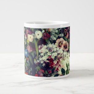 Pretty Bouquet of Flowers in a Vase Large Coffee Mug
