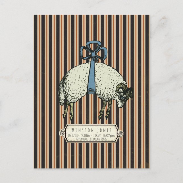 Pretty Bow Sheep™ Collection - Postcard (Front)