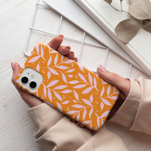 Pretty branches - orange and pink Case-Mate iPhone Case (Creator Uploaded)