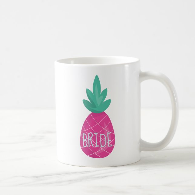 Pretty Bride Purple and blue Pineapple Coffee Mug (Right)