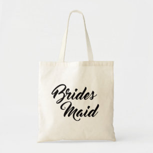 Pretty bridesmaid favour tote bag