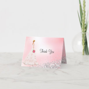 Pretty Bridesmaid Thank You Card