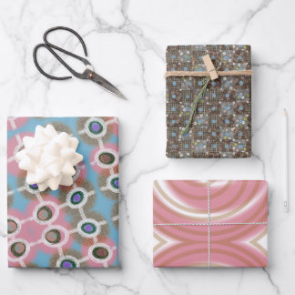 pretty bright pink friendly wrapping paper for you