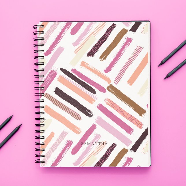 Pretty Brush Strokes Pattern Notebook (Creator Uploaded)