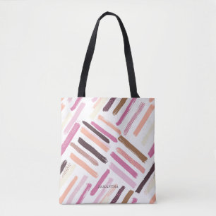 Pretty Brush Strokes Pattern Tote Bag