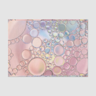 Pretty bubbles pink and blue tissue paper