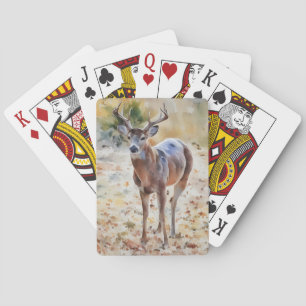 Pretty Buck Deer Art Playing Cards