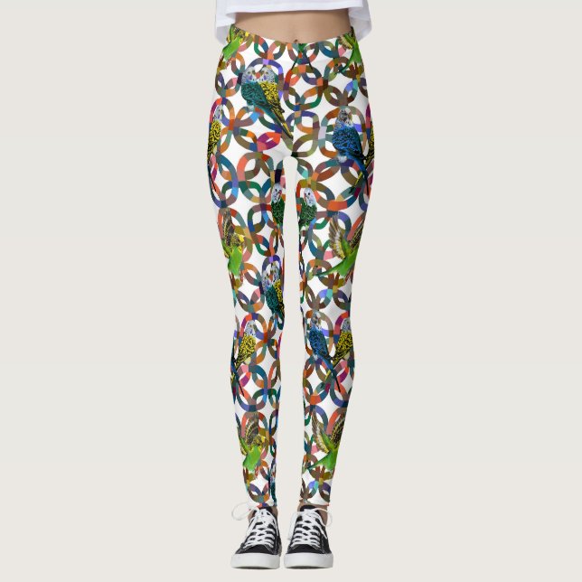 Pretty Budgies Leggings (Front)