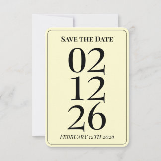 Pretty Butter Yellow Wedding Save the Date Cards