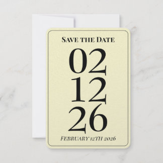 Pretty Butter Yellow Wedding Save the Date Cards