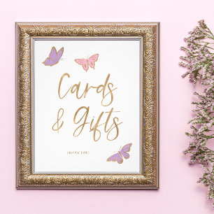 Pretty Butterflies Cards and Gifts Baby Shower Photo Print