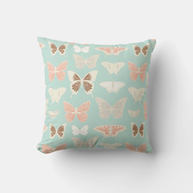 Pretty Butterflies Pattern Cushion (Front)