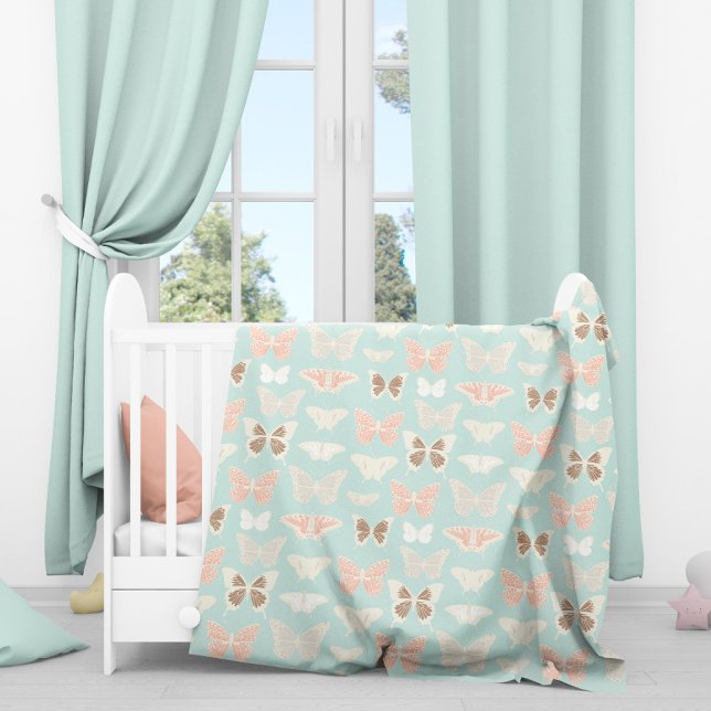Pretty Butterflies Pattern Fleece Blanket (Creator Uploaded)