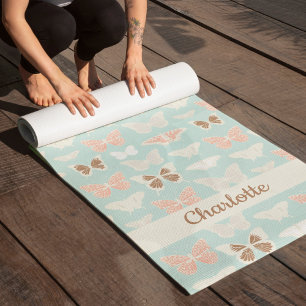 Pretty Butterflies Pattern Yoga Mat