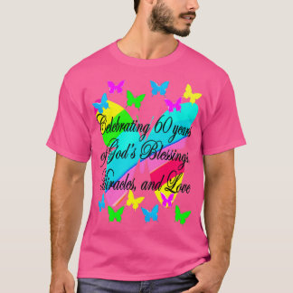 PRETTY BUTTERFLY 60TH BIRTHDAY DESIGN T-Shirt