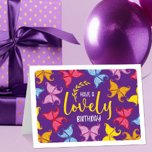 Pretty Butterfly Birthday Card