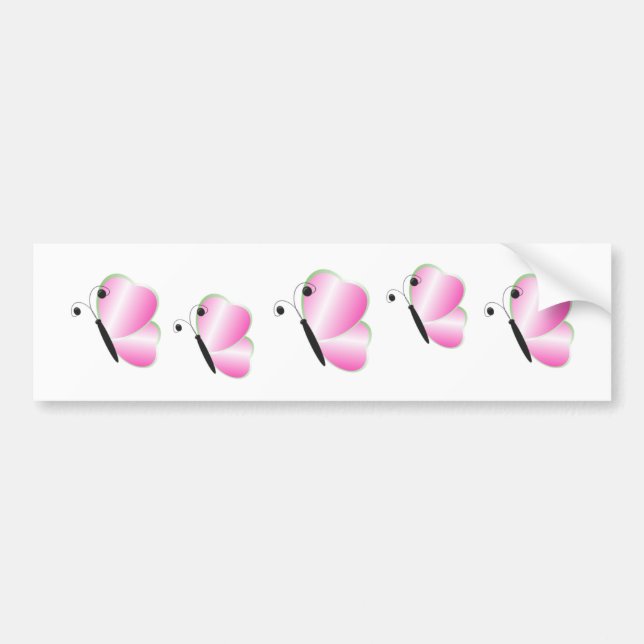Pretty Butterfly Bumper Sticker (Front)