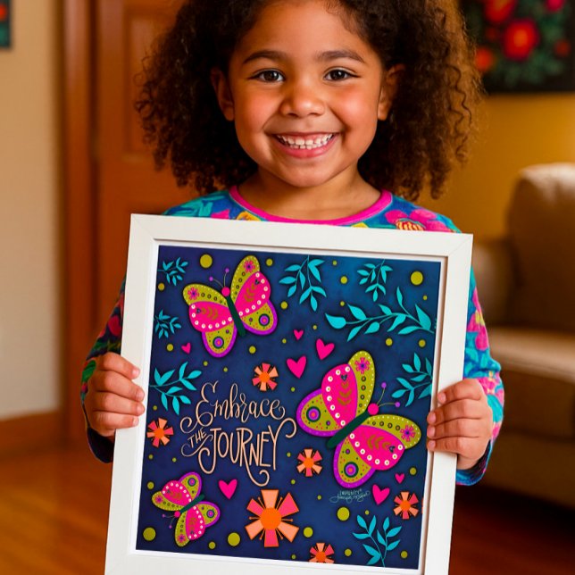 Pretty Butterfly Embrace the Journey Inspirivity Poster (Creator Uploaded)