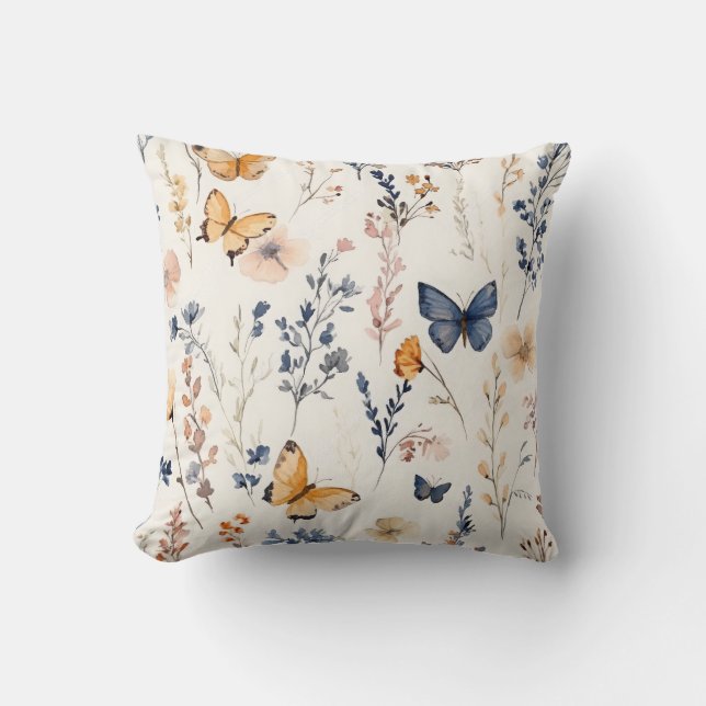 Pretty Butterfly Field Cushion (Front)