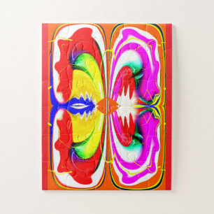 Pretty butterfly flower jigsaw puzzle