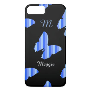 pretty butterfly illustration with name & initial Case-Mate iPhone case