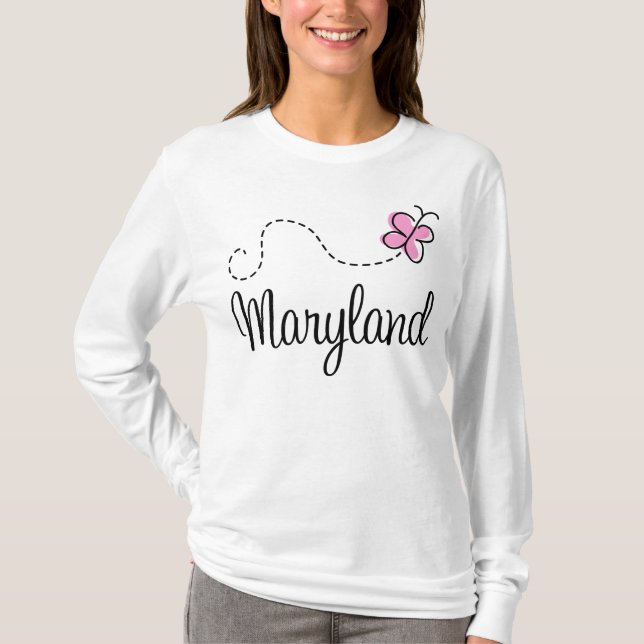 Pretty Butterfly Maryland T-Shirt (Front)