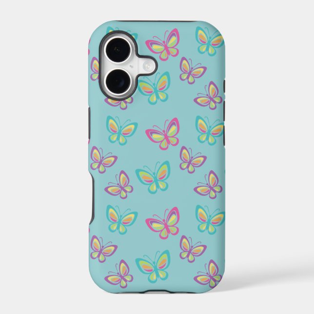 Pretty Butterfly Pattern Blue (Back)