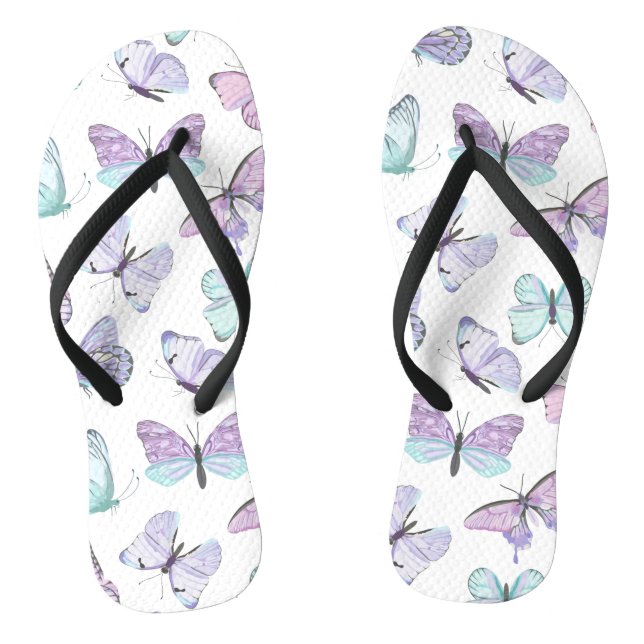 Pretty Butterfly Pattern  Jandals (Footbed)