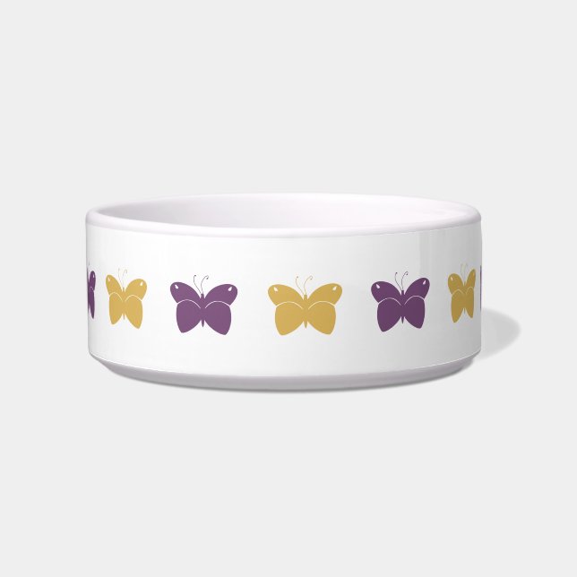Pretty Butterfly Pet Bowl (Front)