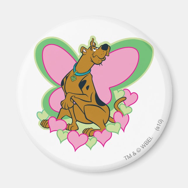 Pretty Butterfly Scooby-Doo Magnet (Front)