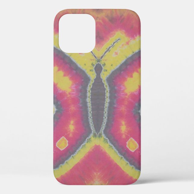 Pretty Butterfly Tie Dye Case-Mate iPhone Case (Back)