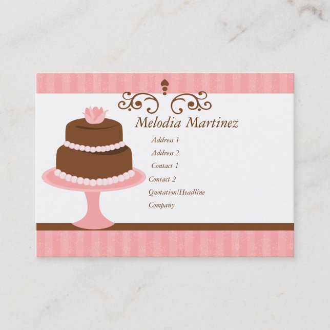 Pretty Cake Business Card (Front)