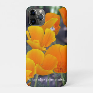 Pretty California Poppies with Quote  Case-Mate iPhone Case