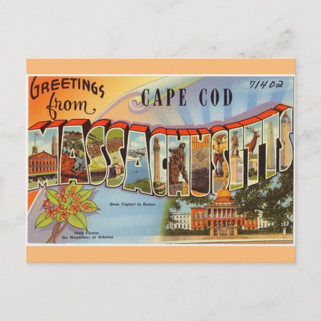 Pretty Cape Cod Postcard (Front)