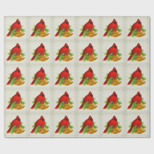 Pretty Cardinal Elegant Gift Wrap - SRF