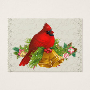 Pretty Cardinal Gift Enclosure Business Card - SRF