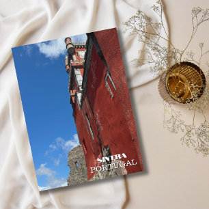 Pretty Castle Sintra Portugal Photography, Travel Holiday Postcard