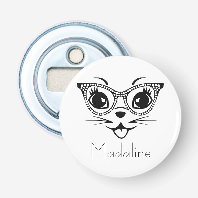 Pretty Cat Bottle Opener (Front)