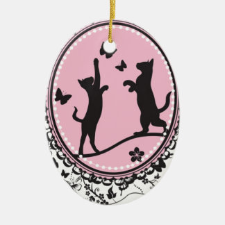 Pretty Cat Ceramic Tree Decoration