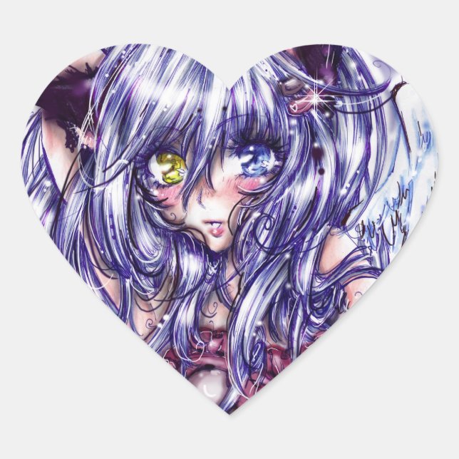 Pretty Cat Girl Sticker (Front)