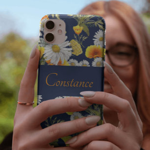 Pretty Chamomile & Poppies Pattern Personalised  Case-Mate iPhone Case