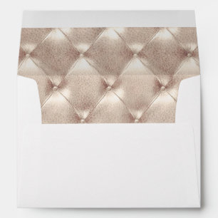 Pretty Champagne Glam Bridal Shower Wedding Envelope