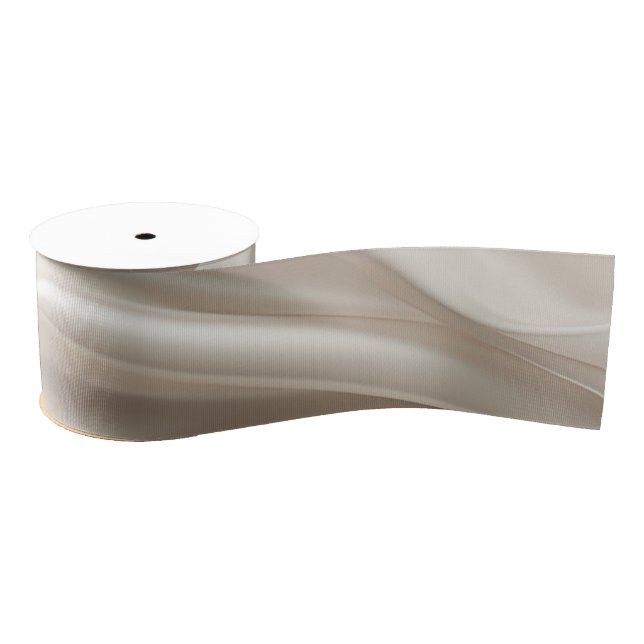 Pretty Champagne Gold Romantic Faux Satin Wedding Grosgrain Ribbon (Spool)