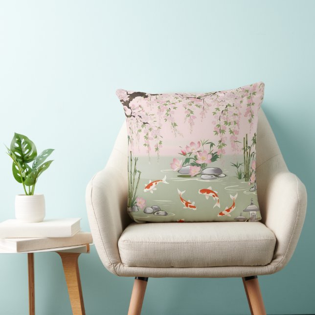 Pretty Cherry Blossom Floral Charm Cushion (Chair)