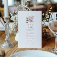 Pretty Cherry Blossom flower Wedding Table Seat