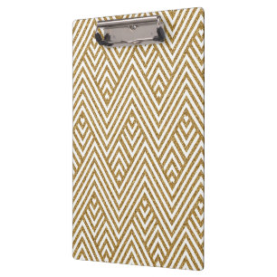 Pretty chevron zigzag diamond shapes pattern clipboard