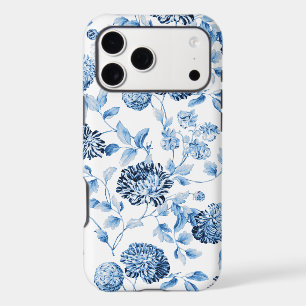 Pretty Chic Blue White Vintage Floral