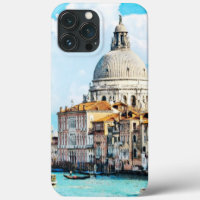 Pretty Chic Italy Venice Canal Pastel Watercolor